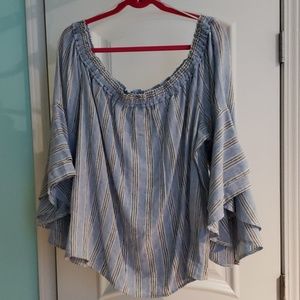 NWT Lucky Brand off- the-shoulder top
